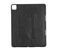 Venito Lecce Leather Wallet Case Compatible with iPad Pro 12.9 (5th Generation, 2021) and (4th Generation, 2020) - Flex Handle Tablet Wallet … (Rustic Black)