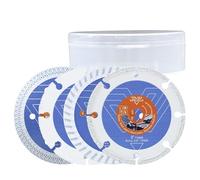 VENJELD 3 Inch /75mm Saw Blade Set - 4pcs Tile/Concrete/Wood/Metal Blade with 10mm Arbor for Tile, Concrete, Masonry, Wood, Plastic, Metal Cutting