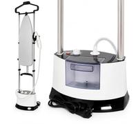 Venkillian Clothes Steamer Upright: Vertical Garment Steamer 1400 W 6 Bar with Folding Board 1.6 L Tank 12 Levels for Shirts Curtains Slacks Laundry Room and Home Clothing and Fabric Care