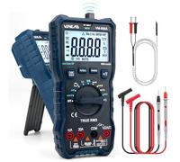 VENLAB Digital Multimeter, TRMS 6000 Counts Auto-Ranging, DC AC Volt Ohm Circuit Tester for Voltage, Current, Resistance, Diodes Continuity, Capacitance, Frequency, NCV, Temperature, Transistors