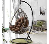 VENLOTA Round Swing Egg Chair, Large Thicken Swing Cushion, Washable Hanging Chair Cushion Pads with Cushion, for Outdoor Indoor Garden Furniture(Cushion only)
