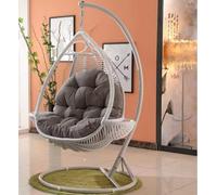 VENLOTA Round Swing Egg Chair, Large Thicken Swing Cushion, Washable Hanging Chair Cushion Pads with Cushion, for Outdoor Indoor Garden Furniture(Cushion only)