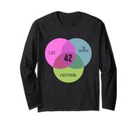 Venn Diagram Humor for Nerdy Teachers and Scientists Long Sleeve T-Shirt
