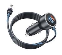 VENNERLI Starlink Mini Car Adapter Cable & DC Cigarette Lighter with Digital Display 12-24V DC Adapter 3-in-1 Cable 3m Dual USB-C & USB-A Fast Charging 30W with PD/QC3.0