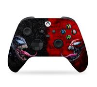 Vennom vs Carnagge Custom X-box Controller Wireless compatible with X-box One/Series X/S by DreamController | Proudly Customized in USA with Permanent HYDRO-DIP Printing(NOT JUST A SKIN) MODDED)