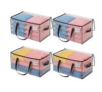 VENO 4 Pack Extra Large Moving Bags,Clothes Storage Bags for Blankets Bedding,Moving House Essentials,Waterproof Underbed Storage Packing Boxes,Laundry Bags Organiser (Clear, 4 Pack)