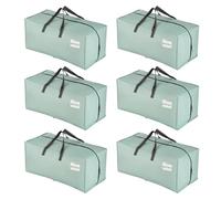 VENO 6 Pack Heavy-Duty Extra Large Moving Bags W/Backpack Straps, Moving House Essentials, Clothes Storage, Packing, Laundry Bags, Reusable and Sustainable (Light Green Matte, 6 Pack)