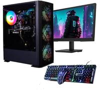Veno Scorp ARGB GAMING PC or PC Set i5 240 SSD 500 HDD 8GB RAM 2GB DDR5 GT710 PC Set With Single 22” Monitor Win 11 Wifi Vortex V4