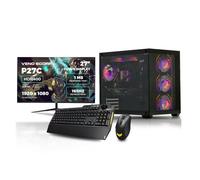 Veno Scorp Asus Gaming PC Bundle AMD Ryzen 5 5600 3.6 GHz RTX 5060 8GB Corsair 16GB 3200MHz RAM 1TB NVME 650W 80+ PSU Windows 11 - WiFi - Nem 4 Black - Liquid Cooling - 27" 165HZ + TUF K1 & M3