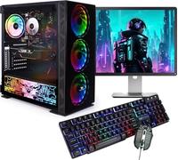 Veno Scorp Budget Gaming PC 19” Bundle Intel Core i5-8GB RAM - 500GB HDD - GT 710 2GB NeonZilla ARGB Gaming Case WINDOWS 10 gaming pc