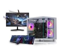 Veno Scorp Gaming PC 22" 75Hz Bundle AMD Ryzen 5 5500 Processor Nvidia RTX 3050 6GB Graphics Card - 16GB 3200MHz Ram - 1TB NVMe SSD - 550W PSU - Windows 11 - WiFi - Mini Nem 3 white