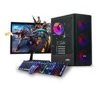 Veno Scorp Gaming PC 22" Monitor Bundle Ryzen 5 5500 Processor RX 580 8GB Graphics Card - 16GB Ram - 1TB NVMe SSD - 550W PSU - Windows 11 - WiFi - Titan 4