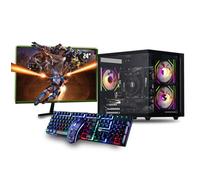 Veno Scorp Gaming PC 24" 100Hz Bundle AMD Ryzen 5 5500 Processor Nvidia RTX 3050 6GB Graphics Card - 16GB 3200MHz Ram - 1TB NVMe SSD - 550W PSU - Windows 11 - WiFi - Mini Nem 3