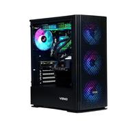 Veno Scorp Gaming PC AMD Ryzen 5 4500 3.6 GHz NVIDIA RTX 4060 8GB 16GB 3200MHz RAM 512 GB NVME SSD 750W 80+ PSU Windows 11 - WiFi - Titan - Liquid Cooling