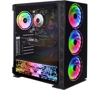 Veno Scorp Gaming PC - AMD Ryzen 5 4600G Desktop Processor, Radeon Integrated Graphics, Corsair 16GB DDR4 RAM, 256GB NVMe SSD, 550W 80+, Wi-Fi, Windows 11, Neonzilla RGB Case.