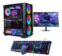 Veno Scorp Gaming PC Bundle 24" Monitor Intel Core i3 13100F 4.5GHZ NVIDIA RTX 4060 8GB 16GB 3200MHZ Ram 1TB NVME SSD 750W 80+ PSU WINDOWS 11 - WiFi - Neonzilla - Liquid Cooling