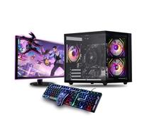 Veno Scorp Gaming PC Bundle - AMD Ryzen 5 4500 AMD RADEON RX550 4GB Graphics Card - 16GB DDR4 Ram - 512GB SSD - 1TB HDD - Wi - Fi - Mini Nemesis 5 ARGB Black