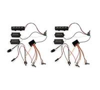 VENOAL 2X 3 Band Equalizer EQ Preamp Circuit Guitar Tone Control Wiring Harness and JP Pickup Set for Active Pickup