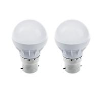 VENOAL 2X B22 Save LED Bulb Light Lamp 220V 3W Cool White New Imitate Ceramic