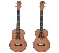 VENOAL 2X Tenor Acoustic Electric Ukulele 26 Inch Travel Guitar 4 Strings Wood Mahogany Music Instrument
