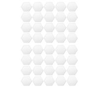 VENOAL 40 Pcs Acoustic Panel Sound Insulation Board,Hexagon Sound Insulation Pad,for Sound Insulation &Acoustic Treatment,White