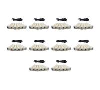 VENOAL 60X Guitar Cattle Bone Material Acoustic Guitar Bridge Pins with Pearl Shell Dot for Acoustic Folk Guitar Accessories