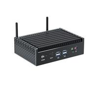 VENOEN Fanless Mini PC Win 11 pro, Fanless Mini PC Core i7 1355U (10C/12T), Mini Computer DC 19V, 2 x 2.5gb Lan, 2 x HD/DP 3 Display, USB-C, WiFi6, BT5.2, 64GB RAM 1TB SSD, VESA, Iris Xe Graphics