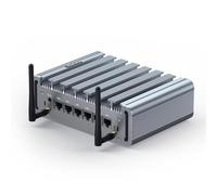 VENOEN Firewall Appliance Fanless Mini PC, VPN PC with In-tel J4125, AES-NI, 6 x In-tel 2.5GbE I225-V LAN, firewall software Firewall 2.5Gbe PC, Soft firewall Router, 8GB RAM 128GB SSD
