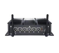 VENOEN Firewall Micro Appliance/Mini PC Core i5 8250U 8265U,VPN Router,6 Multi LAN i225 2.5Gbe NICs,Fanless Mini PC AES-NI,HD,RS232 COM,8GB RAM/128GB SSD