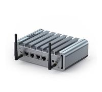 VENOEN Firewall Mini PC Firewall Appliance 2.5gbe, 4GB RAM 256GB SSD Fanless Mini PC firewall hardware, 4 LAN Mini PC Fanless Firewall Celeron J4125, AES-NI, HD, USB 3.0, SIM Slot, RTC
