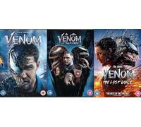 Venom 1-3 Complete Collection DVD - Venom, Venom: Let There Be Carnage / Venom: The Last Dance DVD - Venom 3 Film Complete Collection DVD Tom Hardy
