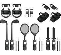 Venom 10-in-1 Sports Kit for Nintendo Switch 2 | Steering Wheels, Golf Clubs, Tennis Rackets, Swords & Leg Straps | Joy-Con Adaptor Pack for Switch Sports