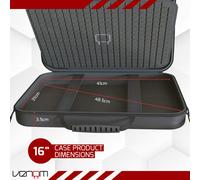 Venom 16-inch Laptop Case - Hard EVA Shell with Soft Padded Interior Compartments