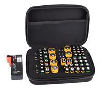 Venom Battery Storage Organiser Case with Charge Tester in Black Venom Black