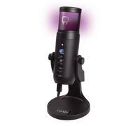 LED Cardioid Streaming Microphone Venom Black One Size