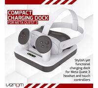 Venom Charging Dock and Rechargeable Battery Packs for Meta Quest 3
