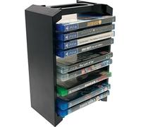 Venom Game and Media Storage Tower | games storage tower, blu ray rack, holds up to 12 games, universal console shelf, desk or floor standing