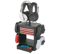 Venom Games Storage Tower with Integrated Controller and Headset Rack