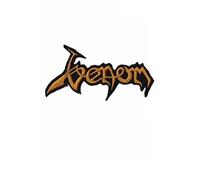 Venom Gold Metal Band Patch Badge Embroidered Iron on Applique Patch Accessory