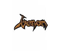 Venom Gold Metal Band Patch Badge Embroidered Iron on Applique Patch Accessory