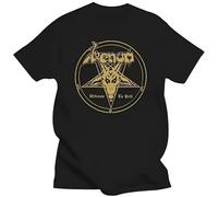 Venom Metal Band Welcome to Hell Album Logo Unisex Tshirt Black XL