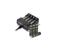 Venom Rechargeable Battery Charging Dock plus 4 x AA 2100mAh & 4 x AAA 800mAh Batteries in Black | Size: 9 Pack Venom Black 9 Pack
