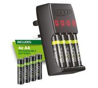Venom Pro Charge Plug In Wall Battery Charger plus 4 x AA Rechargeable Batteries