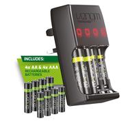 Venom Pro Charge Plug In Wall Battery Charger plus 4 x AA & 4 x AAA Rechargeable Batteries