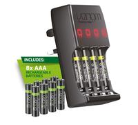 Venom Pro Charge Plug In Wall Battery Charger plus 8 x AAA Rechargeable Batteries