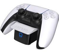 Venom PS5 Controller Charging Dock - White (PS5) | ps5 controller charging dock, dualsense charger, charges two controllers, LED indicator, desk stand, white