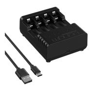 Venom TAO9026 Power Recharge - Intelligent Charging Station (Holds Up to 4 x AA or 4 x AAA Rechargeable Batteries), Black