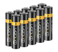 Venom Rechargeable AA Batteries (1000mAh) - 10 Pack in Black Venom Black