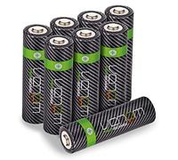 Rechargeable AA Batteries - High Capacity 2100mAh (8-Pack) Venom Black 8 Pack