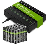Venom Rechargeable Aa Batteries & Charging Dock - Includes 24 X 2100Mah Batteries